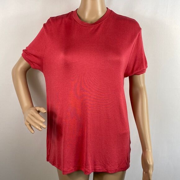 Zara pinkish red short sleeve tee soft touch size M - Picture 1 of 6